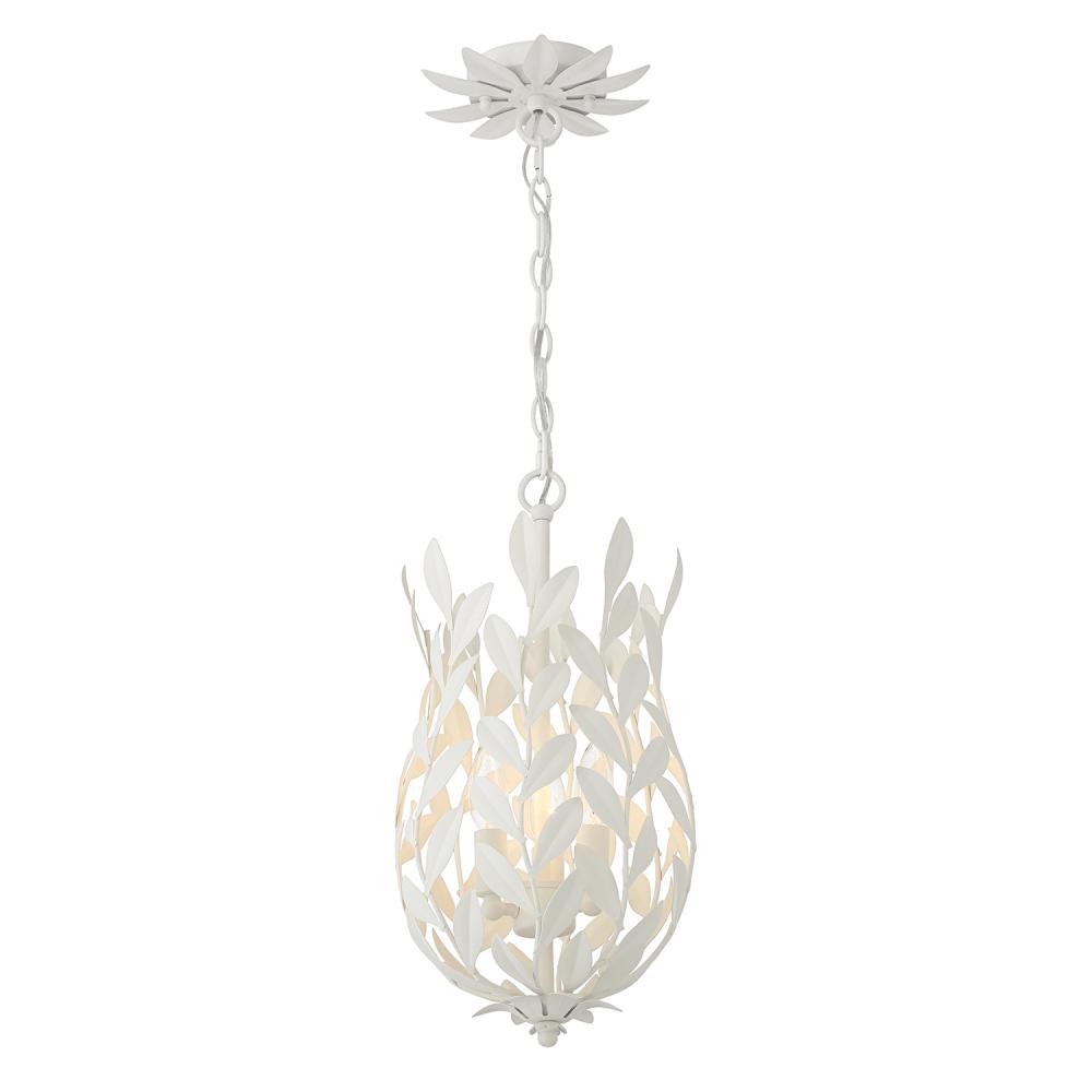 Broche 3 Light Matte White Mini Pendant