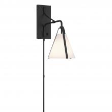 Crystorama FUL-901-BK - Fulton 1 Light Black Task Sconce