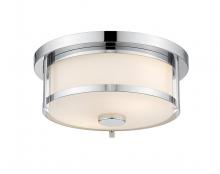 Z-Lite 465F11-CH - 2 Light Flush Mount