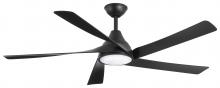 Minka-Aire F765L-CL - Transonic - 56" Ceiling Fan W/LED Light Kit