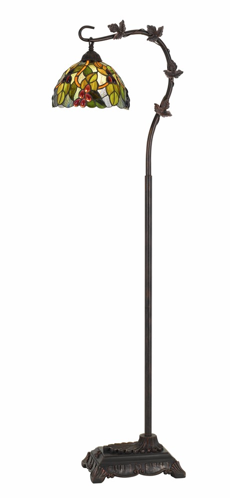 61" Height Metal Tiffany Floor Lamp in Bronze Finish