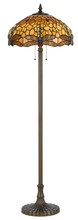 CAL Lighting BO-2372FL - 60" Height Zinc Cast Floor Lamp in Antique Brass