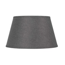 CAL Lighting SH-8112-17F - 10" Height Fabric Shade in Grey Finish